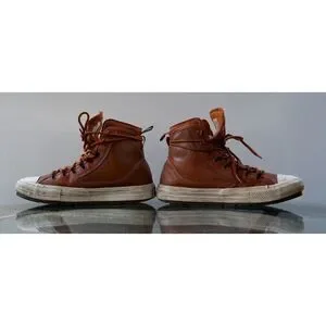 Sz 9 mens Sepia Converse All Terrain Chuck Taylor’s Waterproof shoes /boots. NWB Converse C4444 Composite Toe Waterproof Mens Brown Leather  main image 2